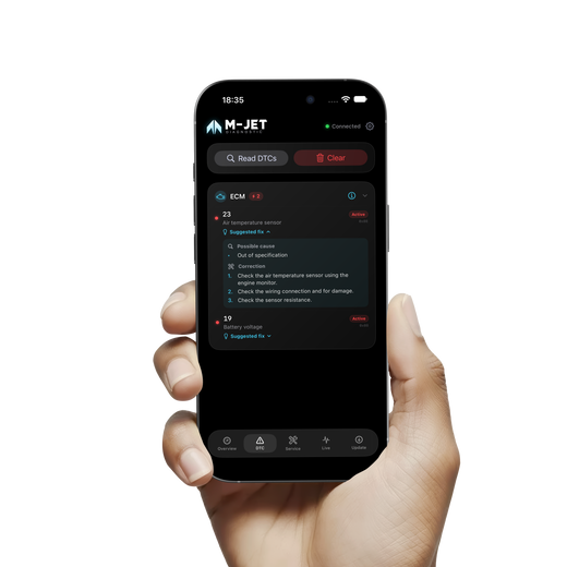 M-JET DIAGNOSTIC App